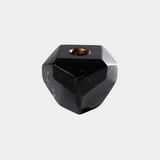 Pentagon Marble Taper Candle Holder, Black