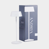 ANDRIA Rechargeable Table Light - Matt White