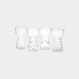 Amélie Assorted Glass Vases, Set of 4