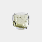 Celeste Olive Green Glass Candle Holder, Small