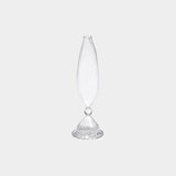 Flo Set Optic Glass Vases -10 inch (Set of 2)