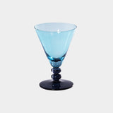 Fusion Two-Tone Cocktail Glasses (Set of 6) Night Blue with Aqua