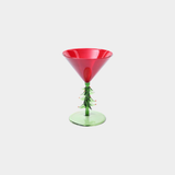 Treetop Cheers Glassware - Red - Martini Glass - Set of 4