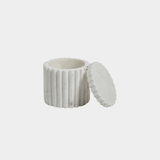 Camogli Fluted Marble Lidded Canister