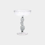 Climbing Cacti Tequila Cocktail Glasses (Set of 4) Smoke Grey