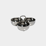 APERITIFS Cocktail Condiment Bowl set- Polished Nickel