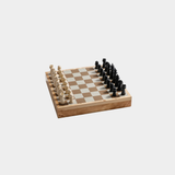 Luxury Chess & Checkers Game Set with Wood Veneer Board - Copenhagen