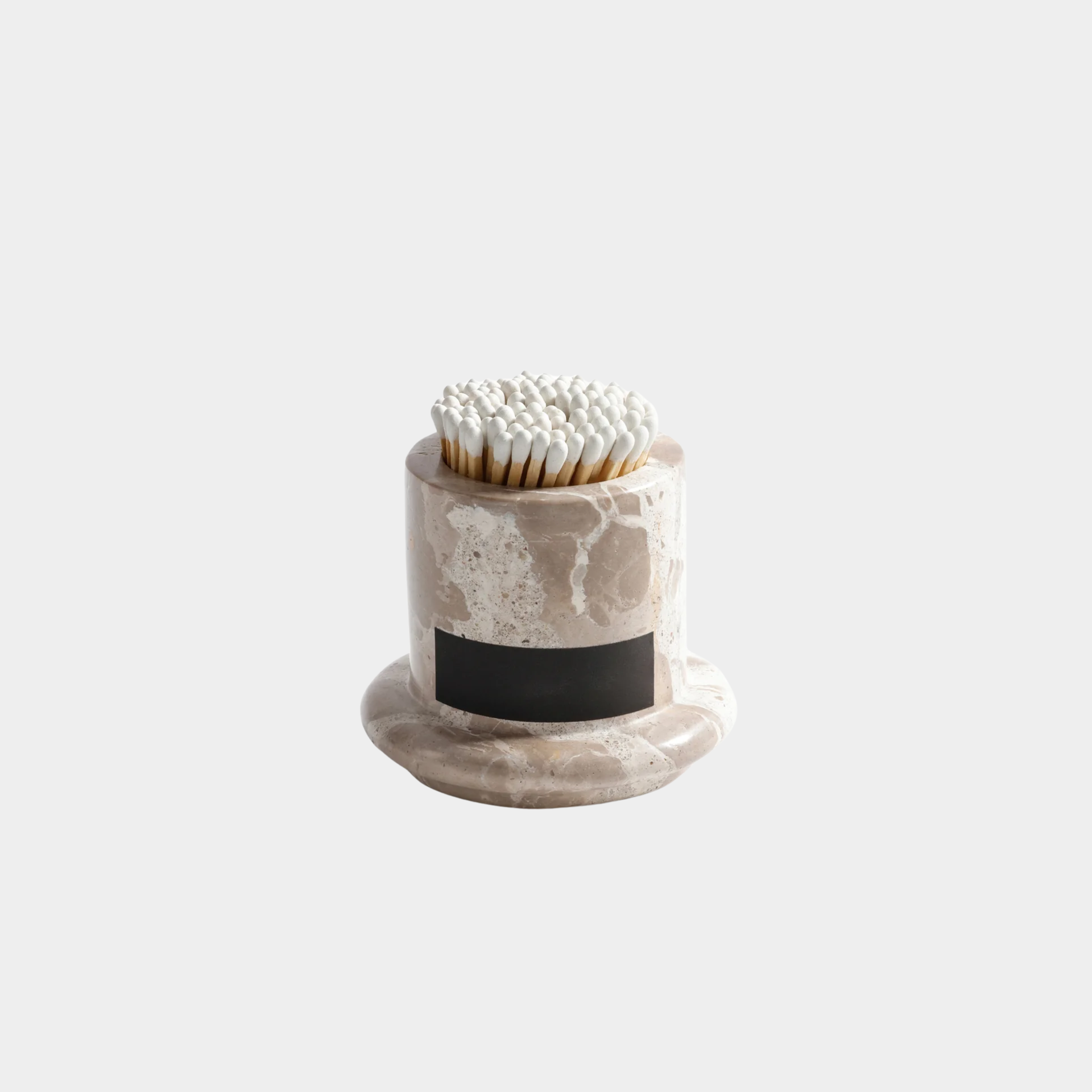 Marbella Light My Fire Matches – Crema Fossil Marble