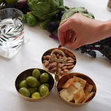 The Equestrian Trio Condiment Set, Polished Gold