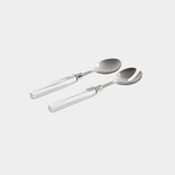 Mougins Salad Server Set with Acrylic Handle