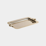 Cap Ferrat Fan Shell Design Serving Tray - Polished Gold