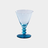 Fusion Two-Tone Cocktail Glasses (Set of 6) Mediterranean Blue with Coastal Shade