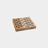 Luxury Chess & Checkers Game Set with Wood Veneer Board - Copenhagen