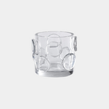 Celeste Clear Glass Candle Holder, Small