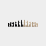 Luxury Chess & Checkers Game Set with Wood Veneer Board - Copenhagen