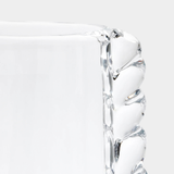 Vintage Braided Glass Vase in Clear