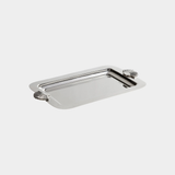Cap Ferrat Fan Shell Design Serving Tray - Polished Nickel