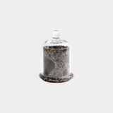 Marbella Scented Candle Jar with Cloche – Marrón Emperador Marble
