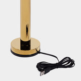 COMO Rechargeable Table Light, Polished Gold