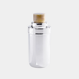 Spiga Stainless Steel Cocktail Shaker, Nickel with Amber Cap