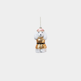 Après-Ski Poodle Glass Ornament - Set of 12