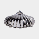 Côte d'Azur Fan Shell Lidded Bowl w/ Spoon in Nickel