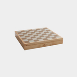 Luxury Chess & Checkers Game Set with Wood Veneer Board - Copenhagen