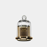 Golden Beach Scented Candle in Glass Jar with Bell Cloche (Set of 2), Small