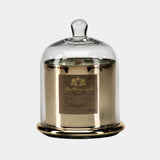Golden Beach Scented Candle in Glass Jar with Bell Cloche, Large