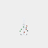 Holiday Tree Glass Taper Candle Holder (Small)