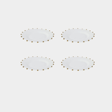 Celestial Gold Porcelain Plate - 13 in - Set of 4