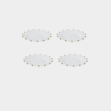 Celestial Gold Porcelain Plate - 9.5 in - Set of 4