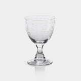 Spring Leaves Cut Design Red Wine Glass