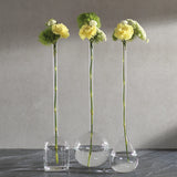 Long Neck Mouth Blown Vase - Ball Shaped