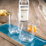 Kallos Hammered Highball Glasses (Set of 6)