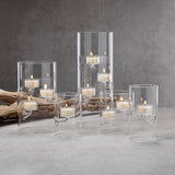 Suspended Glass Tealight Holder / Hurricane (Set of 4)