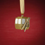 Golden Gondola with Skis Ornament (Set of 6)
