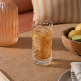 Spring Leaves Cut Design Highball Glasses (Set of 4)