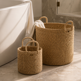 Camille Round Abaca Basket
