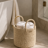 Camille Round Abaca Basket