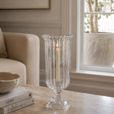 Maison de Verre Cut Glass Hurricane Taper Holder