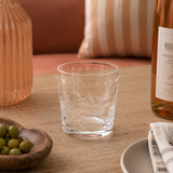 Spring Leaves Cut Design Double Old Fashioned Glasses (Set of 4)