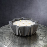 Villa Nouza 7-Wick Concrete Candle, Fig Vetiver