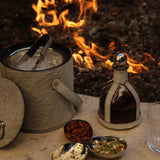 St. Moritz Hair On Hide Leather Decanter with Stopper