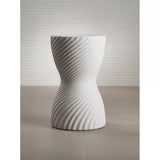 Image of Twisted Ribbed Earthenware Stool