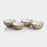 Wicker & Bamboo Condiment Bowl