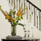 Celeste Olive Green Glass Vase/Hurricane