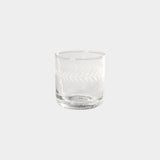 Tuscan Handmade Etched Rock Glasses, Set of 4