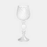 Rialto  Twisted Optic White Wine Glasses (Set of 4)