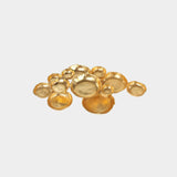 Cluster of Twelve Round Serving Bowls - Gold
